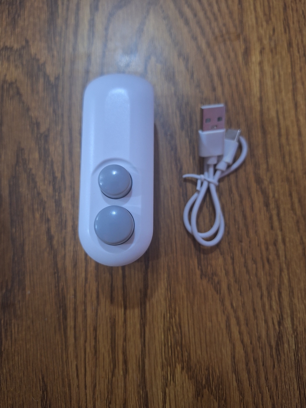 Portable White LED Sensor Night Light with Gray Buttons